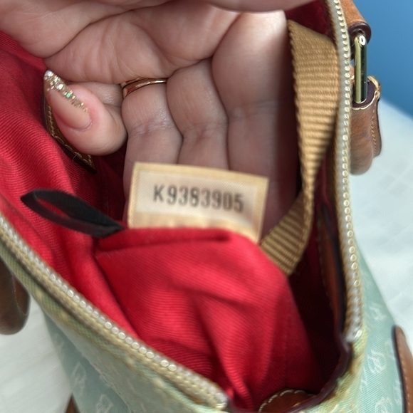 Dooney Bourke Handbag Charlie Satchel Canvas Crossbody Signature Logo Fabric - Picture 10 of 10